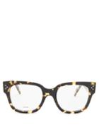 Matchesfashion.com Celine Eyewear - Square Tortoiseshell-acetate Glasses - Womens - Tortoiseshell