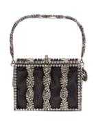 Matchesfashion.com Rosantica - Tresse Crystal-embellished Bag - Womens - Black Multi