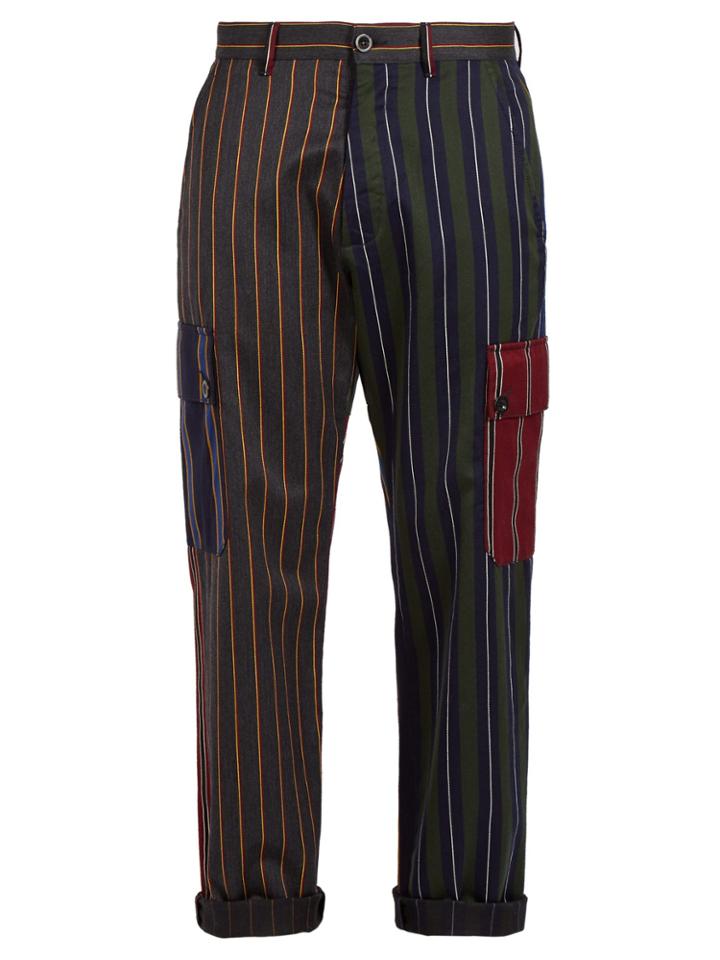 Loewe Striped Patchwork Trousers