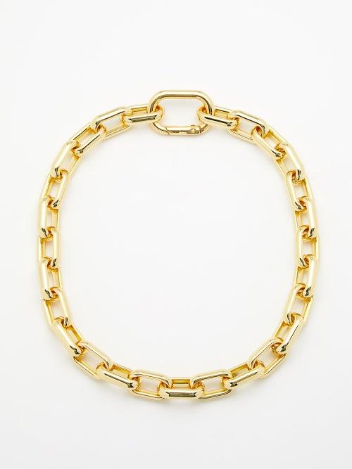 Fallon - U-chain 14kt Gold-plated Necklace - Womens - Yellow Gold