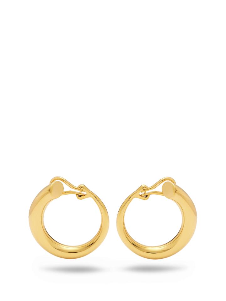 Charlotte Chesnais Monie Large Gold-plated Clip-on Earrings