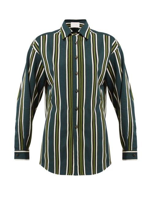 Matchesfashion.com On The Island - Ransvik Striped Shirt - Womens - Green Stripe