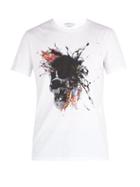 Matchesfashion.com Alexander Mcqueen - Skull Print Cotton T Shirt - Mens - White