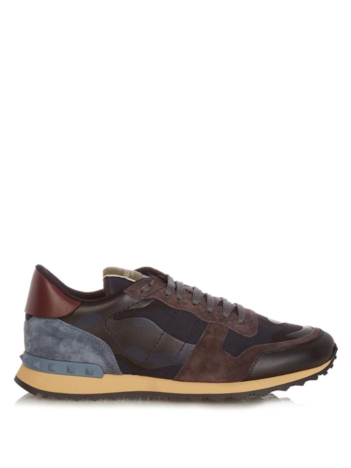 Valentino Rockrunner Camoucouture-print Trainers