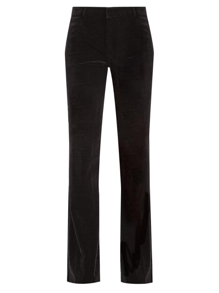 Gucci Flared Velvet Trousers