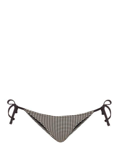 Matchesfashion.com Solid & Striped - The Charlotte Tie Side Bikini Briefs - Womens - Black Multi