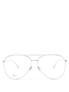 Matchesfashion.com Dior Eyewear - Stellaire017 Aviator Metal Glasses - Womens - Silver