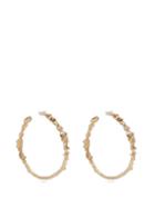 Matchesfashion.com Joanne Burke - Dwarf Flower Large Hoop Earrings - Womens - Gold