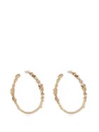 Matchesfashion.com Joanne Burke - Dwarf Flower Large Hoop Earrings - Womens - Gold