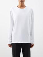 The Row - Ciles Organic Cotton-jersey Long-sleeved T-shirt - Womens - White
