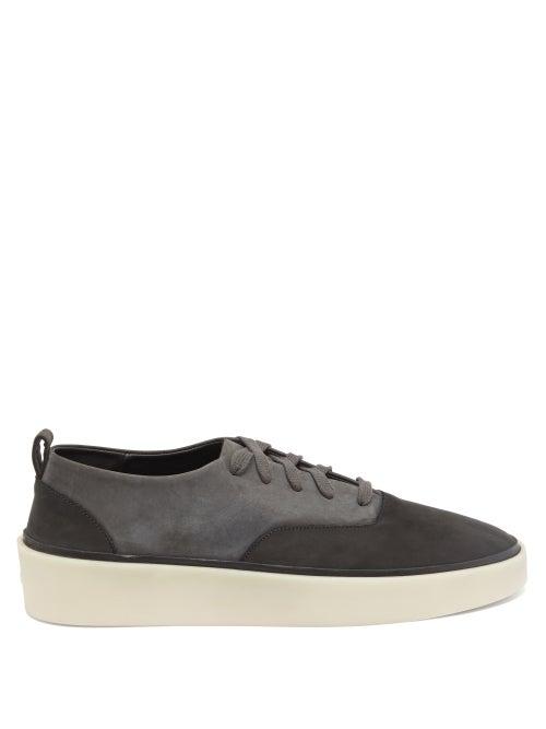 Fear Of God - Panelled Suede Trainers - Mens - Dark Grey