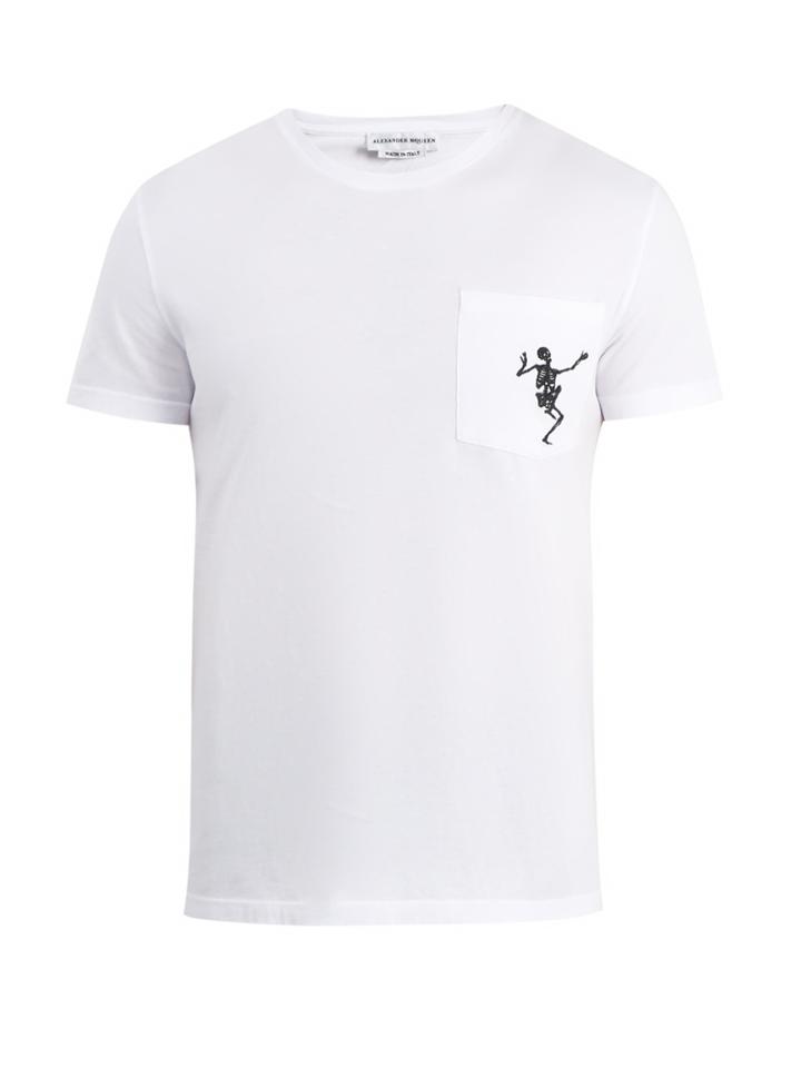 Alexander Mcqueen Dancing Skeleton-print Cotton T-shirt