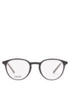 Matchesfashion.com Dior - Dioressential Round Metal Glasses - Mens - Black