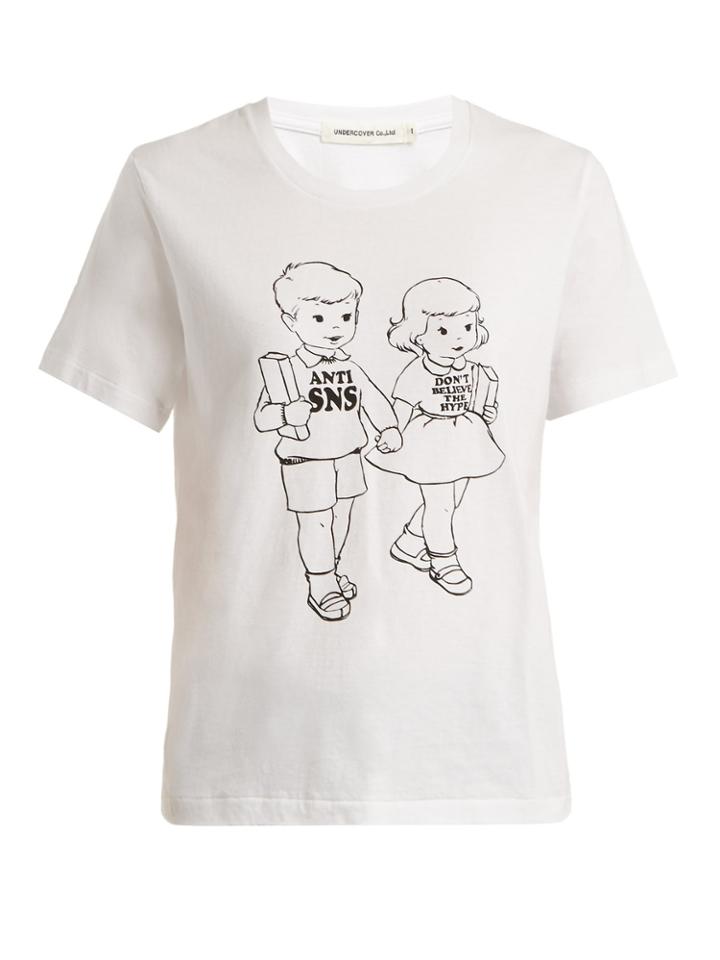 Undercover Cartoon-print Cotton T-shirt