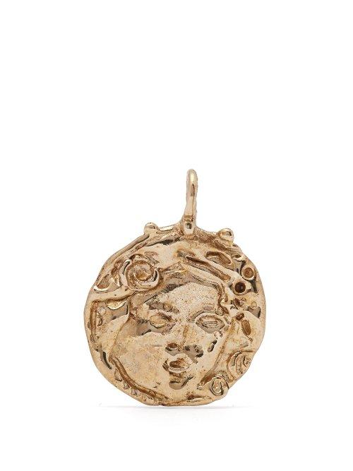 Matchesfashion.com Joanne Burke - Beatrice Coin Pendant - Womens - Gold