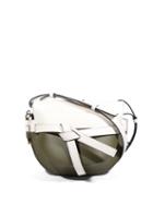 Matchesfashion.com Loewe - Gate Mini Colour Block Leather Cross Body Bag - Womens - White Multi