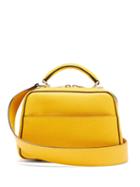 Matchesfashion.com Valextra - Serie S Small Grained-leather Bag - Womens - Yellow