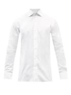Ermenegildo Zegna - Spread-collar Cotton Regular-fit Shirt - Mens - White