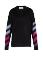 Off-white Logo-detailed Mohair Sweater