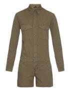 J Brand Avery Utility Twill Playsuit