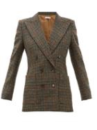Matchesfashion.com Bella Freud - Bianca Double Breasted Wool Tweed Blazer - Womens - Brown Multi