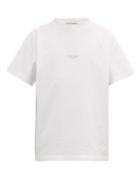 Matchesfashion.com Acne Studios - Logo Print Cotton T Shirt - Mens - White