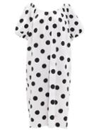 Matchesfashion.com Mara Hoffman - Romina Puff-sleeve Polka-dot Cotton Dress - Womens - White Print
