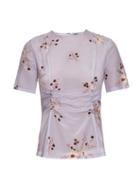 Nina Ricci Floral-print Silk Top