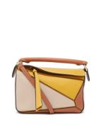 Ladies Bags Loewe - Puzzle Mini Leather Cross-body Bag - Womens - Yellow Multi