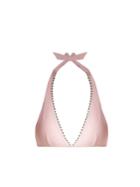 Heidi Klein St Jean De Luz Pompom-trimmed Bikini Top