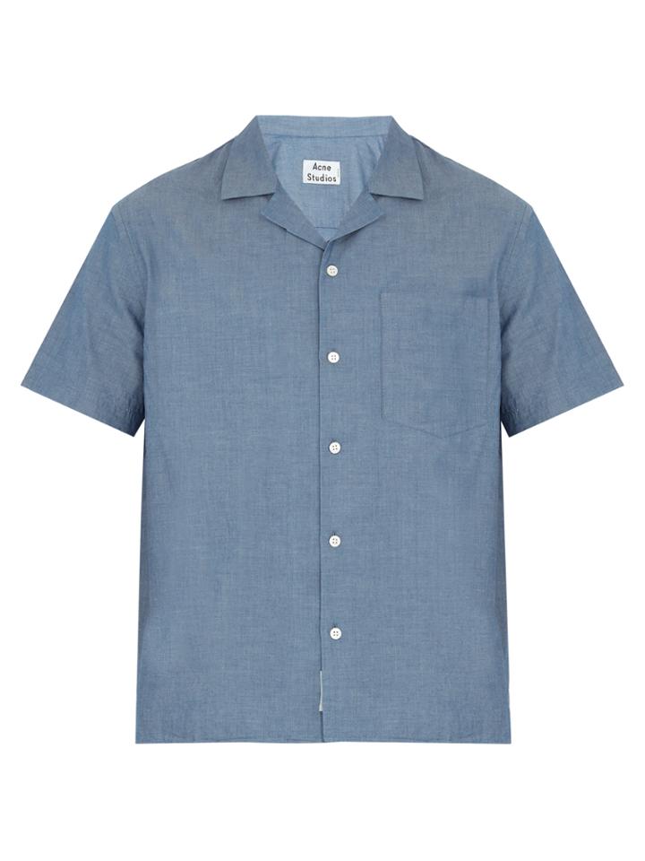 Acne Studios Ody Short-sleeved Chambray Shirt