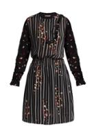 Matchesfashion.com Preen Line - Maude Floral Print Bib Front Dress - Womens - Black Multi