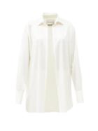 Matchesfashion.com Ludovic De Saint Sernin - Go To Silk-satin Shirt - Womens - White