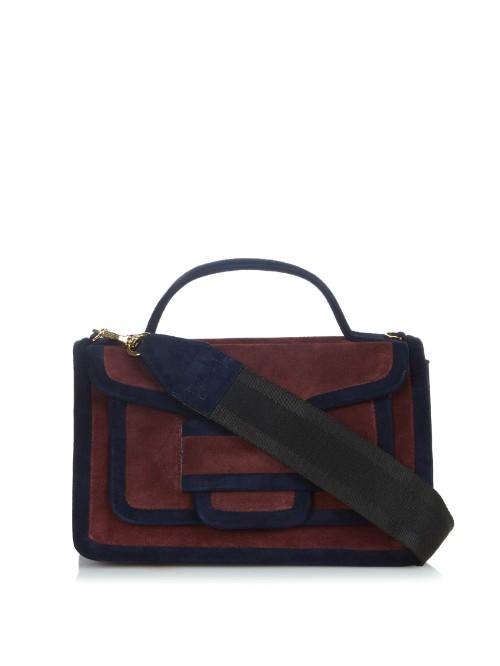 Pierre Hardy Alpha Bi-colour Suede Shoulder Bag