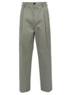 Matchesfashion.com Raf Simons - Relaxed Fit Cotton Chino Trousers - Mens - Grey