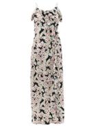 Ladies Rtw Julie De Libran - Jane Floral-jacquard Silk Wrap Maxi Dress - Womens - White Multi