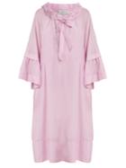 Lee Mathews Minnie Cotton And Silk-blend Dress