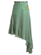 Adriana Degreas Striped Asymmetric Skirt