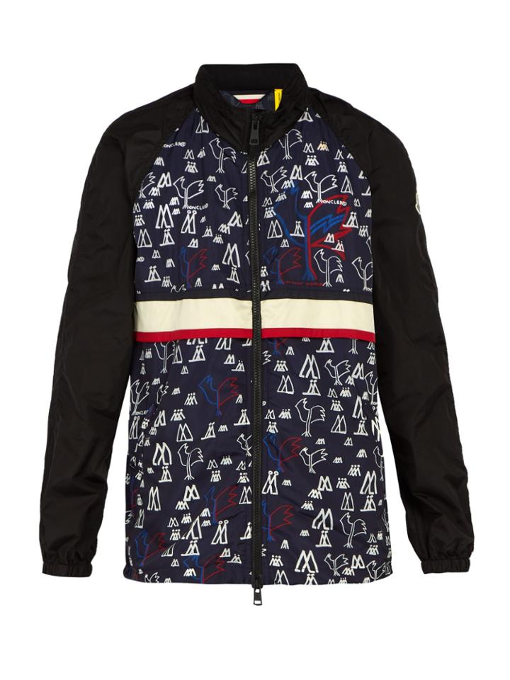 2 Moncler Pop Art-print Technical Nylon Jacket