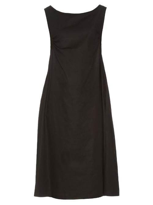 Rochas Cotton-poplin Bow-detail Dress
