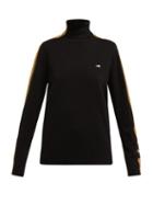 Matchesfashion.com Bella Freud - Night Club Owner Rollneck Cashmere Sweater - Womens - Black Multi