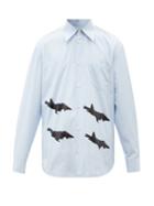 Namacheko - F22 Formation Cotton-poplin Shirt - Mens - Blue