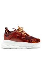 Matchesfashion.com Versace - Chain Reaction Trainers - Mens - Burgundy