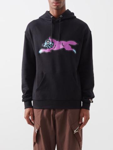 Icecream - Running Dog-print Cotton-jersey Hoodie - Mens - Black