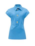 Matchesfashion.com Bottega Veneta - Buttoned Coated-canvas Shirt - Womens - Blue