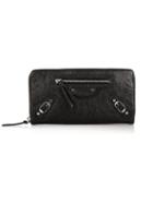 Balenciaga Classic Zip-around Leather Wallet