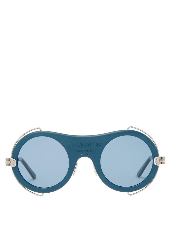 Calvin Klein 205w39nyc Round-frame Acetate Sunglasses