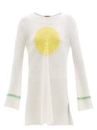 Matchesfashion.com Staud - Maratea Flared-sleeve Crochet Dress - Womens - White