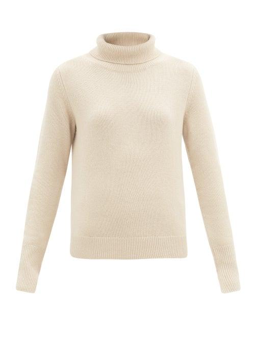 Matchesfashion.com Joseph - Roll-neck Cashmere Sweater - Womens - Beige