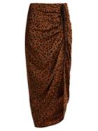 Matchesfashion.com Diane Von Furstenberg - Heyford Leopard Print Silk Skirt - Womens - Animal